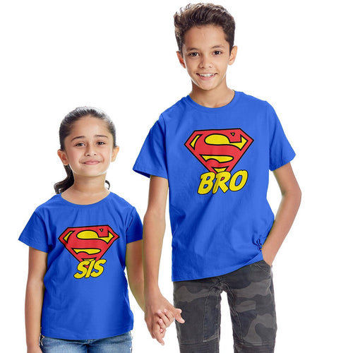 Superbro And Super Sis Siblings Tees