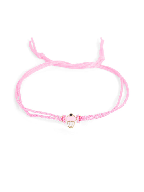 925 Silver-enamel cupcake Rakhi for Kids