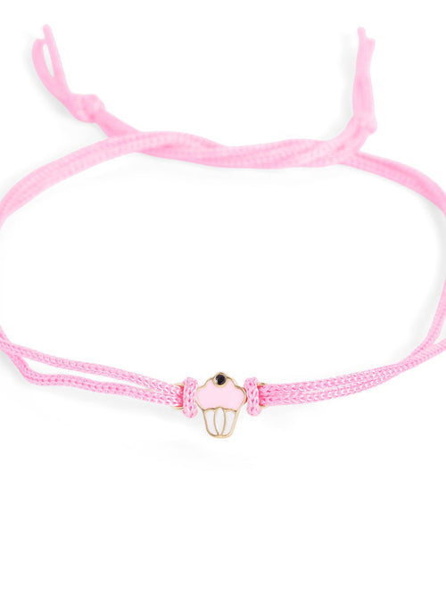 925 Silver-enamel cupcake Rakhi for Kids
