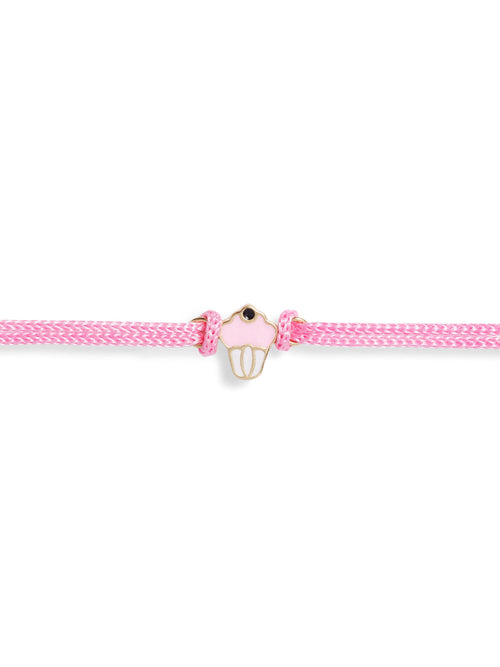 925 Silver-enamel cupcake Rakhi for Kids