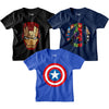 Avengers Super Hero Combo Boys Cotton Tshirts