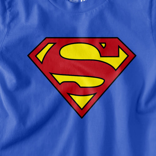 Boys Character Superman Royal Blue Tshirt