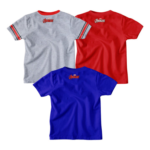 Avengers, Ironman & Captain America Boys Tshirt Combo Pack
