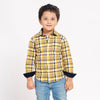 Yellow And Chequered, Matching Shirts For Son