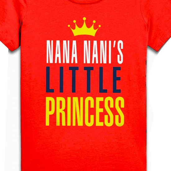 Nana And Nani's Prince And Princess ,Matching Tee And Bodysuit For Sister And Brother