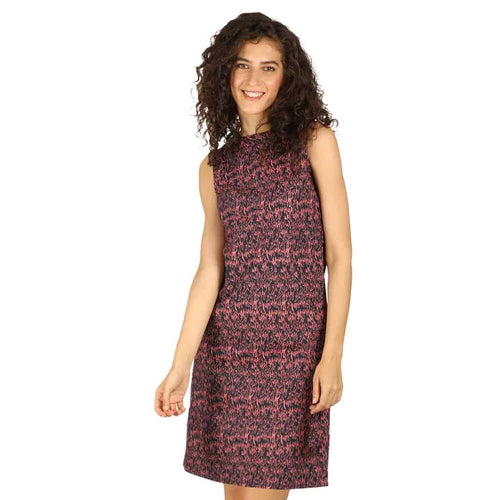 Pink Navy Love print shift dress for mom daughter
