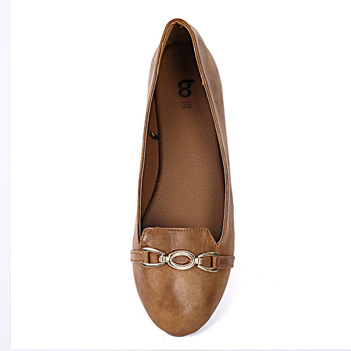 Metallic Brown Matching Ballerinas For Mom And Daughter