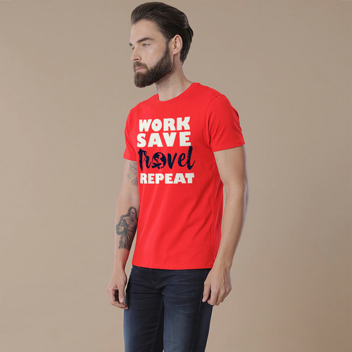 Work Save Travel Repeat, Matching Travel Tees