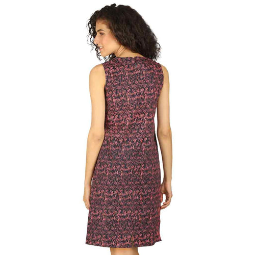 Pink Navy Love print shift dress for mom daughter