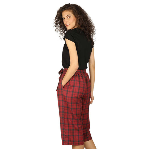 Red culottes with tee for mom & daughter