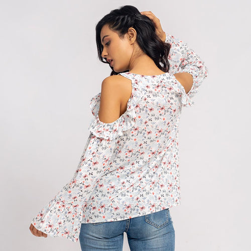 Flare Top Cold Shoulder Dress For Mom & Daughter