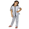 Bow Print Half Sleeve Soft Cotton Sleepwear Set For Mom & Daughter For Daughter