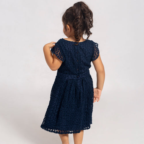 Navy Princess Skater Dress For Mom & Daughter