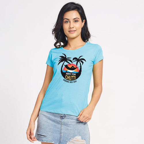 Abhi Toh Chutti Suru Hui Hai Matching Tees For Family