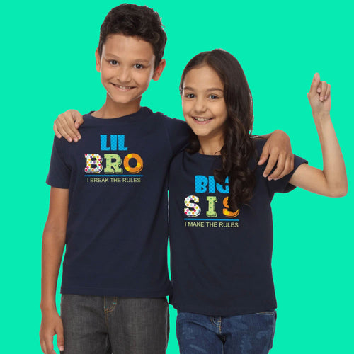 Big Sis - Lil Bro Tees for Siblings
