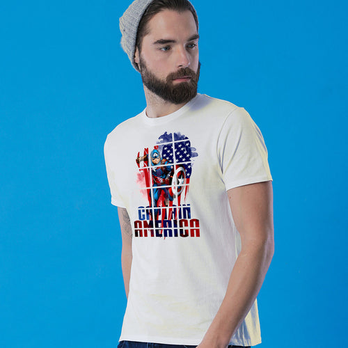 Captain America Shield, Matching Marvel Tees For Dad And Son