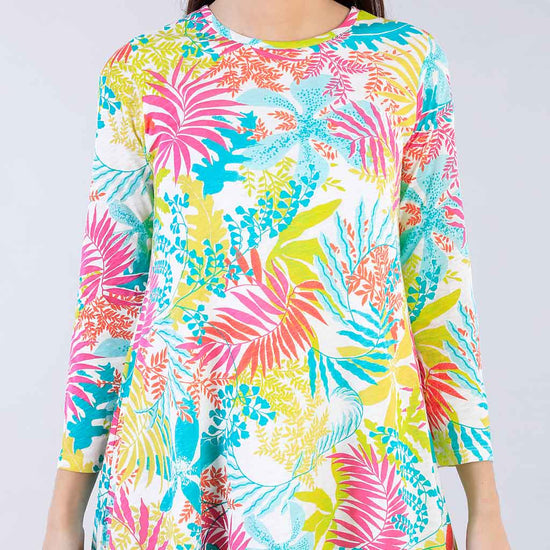 Tropical Addiction Flare Dress For Mom And Daughter