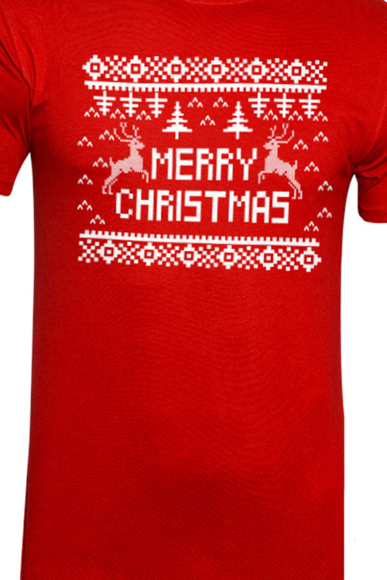 Festive Christmas Dad, Mom, And Son Tees