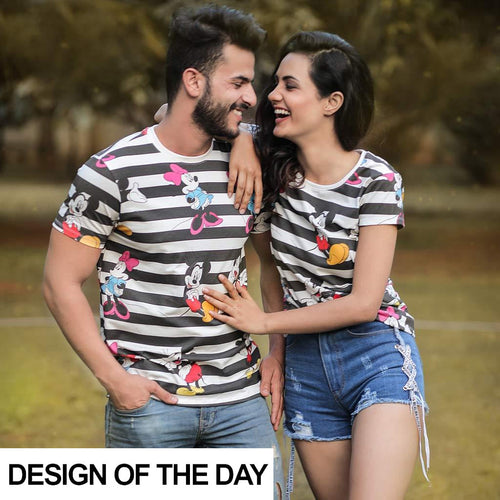Mickey And Minnie, Disney Couple Tees