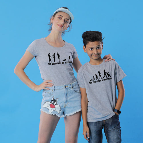 Mother And Son Evolution Tees