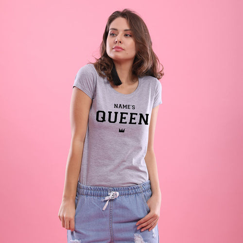 King And Queen, Personalized Couple Tees