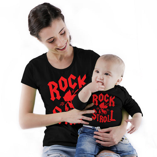 Rock Stroll bodysuit and Tees