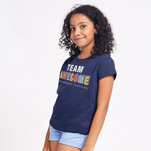 Team Awesome, Matching Tees For Mom, Dad And Two Daughters