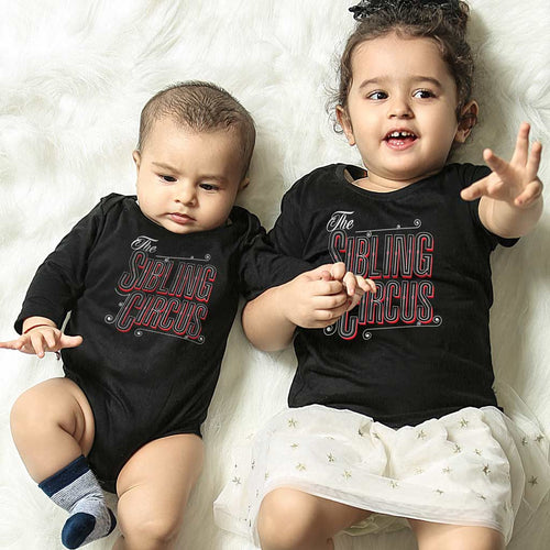 Sibling Circus, Matching Bodysuit And Tee For Brother And Sister