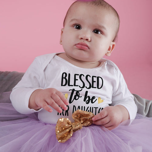 Blessed, Matching Tee And Bodysuit For Mom And Baby (Girl)
