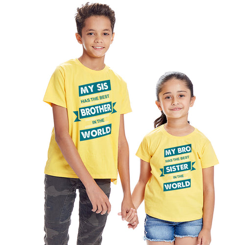 Best Brother & Sister In The World Tees