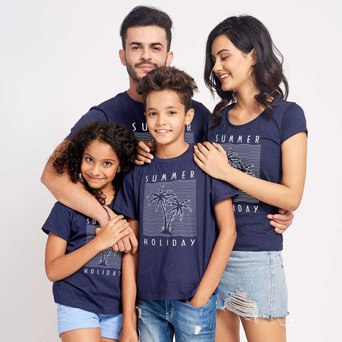 Summer Holiday, Matching Family Travel Tees