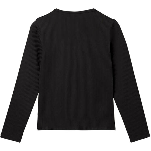 Girls Rib Tshirt Black