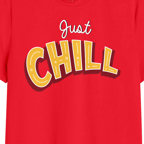 Chill Graphic Printed Men Tshirt