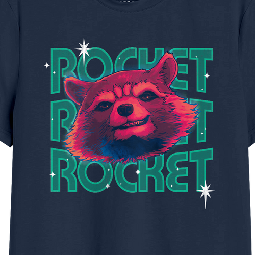 Rocket Graphic Printed Men Tshirt