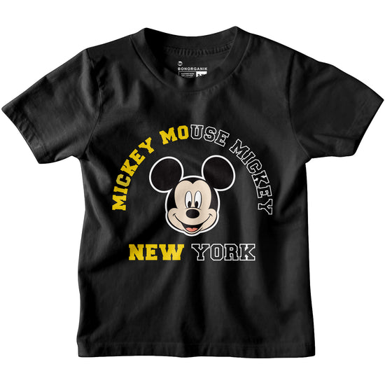 Boys Mickey Mouse Black Tshirt