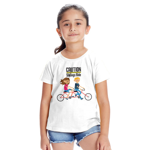 Caution Siblings Ride Siblings Tees