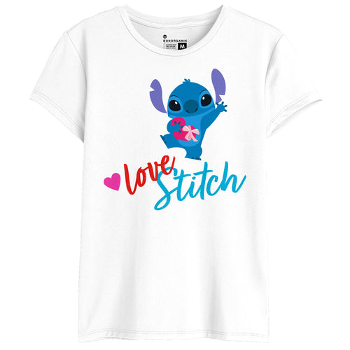 Love Stitch Women Graphic Printed Tees