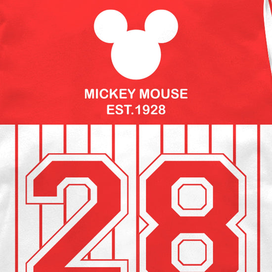 Mickey Striped Red Full Sleeve Boys T-SHIRT