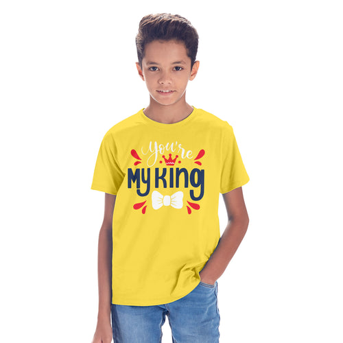 You Are King & Prince Twinning Tees For Dad And Son