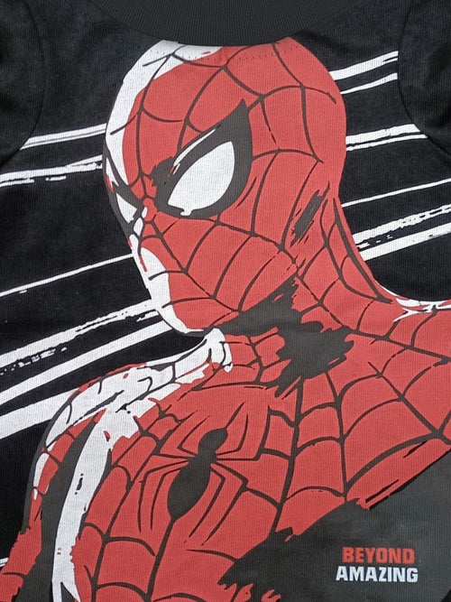 Spiderman Black Boys T-SHIRT