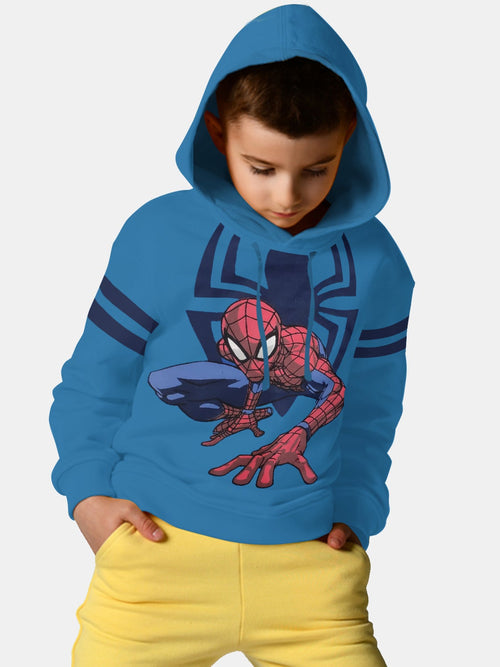 Spiderman Blue Boys Hoodie