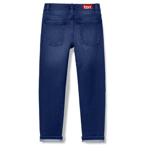 Boys Regular Dark Blue Denim Jeans