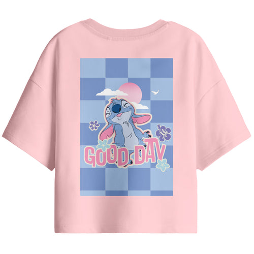 Girl Oversize Stitch Printed T-Shirt