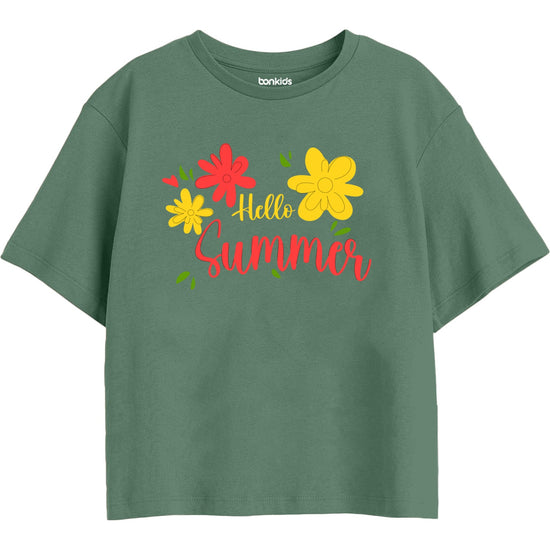 Girls Regular Boxy Tshirt