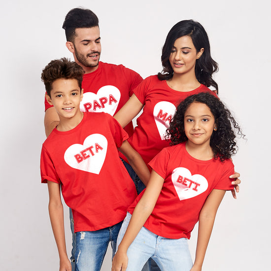 Dad Mom Son Daughter Matching Tees For Family