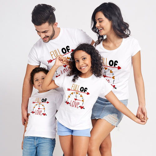 Full Of Love Matching Tees For Family