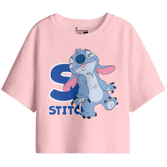Girl Oversize Stitch Printed T-Shirt