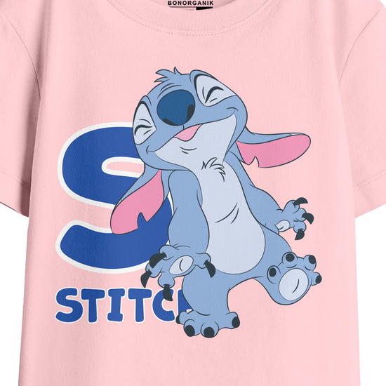 Girl Oversize Stitch Printed T-Shirt