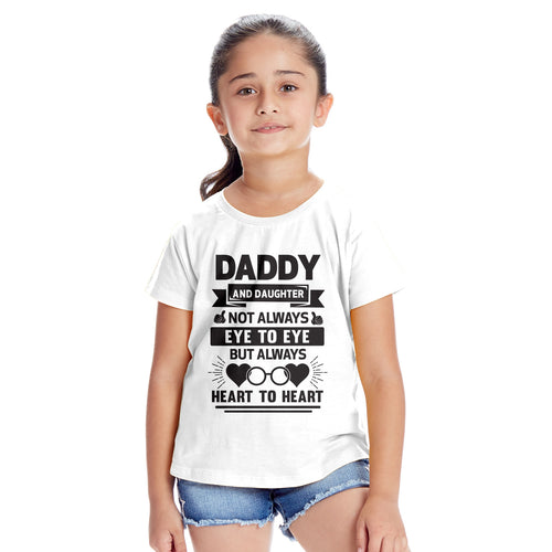 Dad & Daughter Connects Heart To Heart Twinning Tees