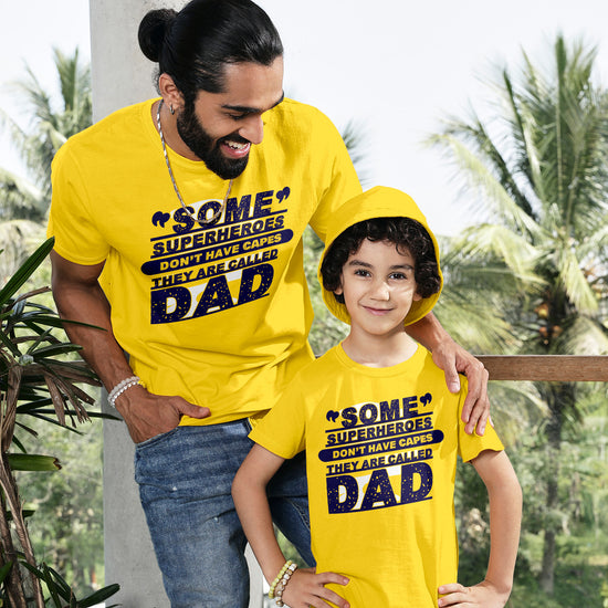 Call Them As Hero Dad's Twinning Tees For Dad And Son
